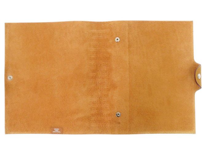 Hermès Funda para libreta de cuero Togo Ulysses MM Hermes Castaño - vista 4