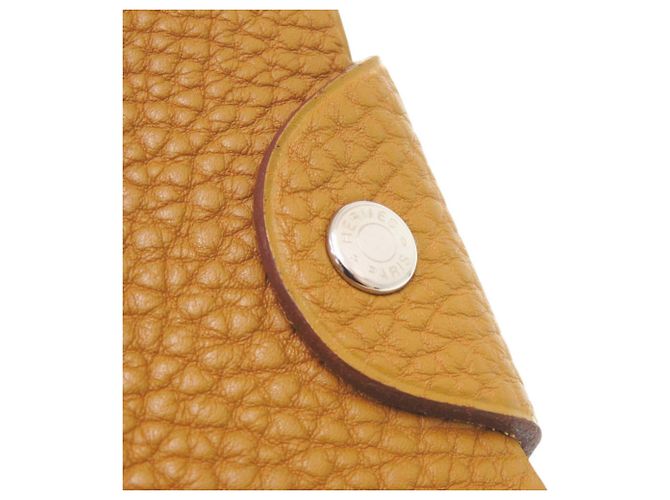 Hermès Funda para libreta de cuero Togo Ulysses MM Hermes Castaño - vista 5