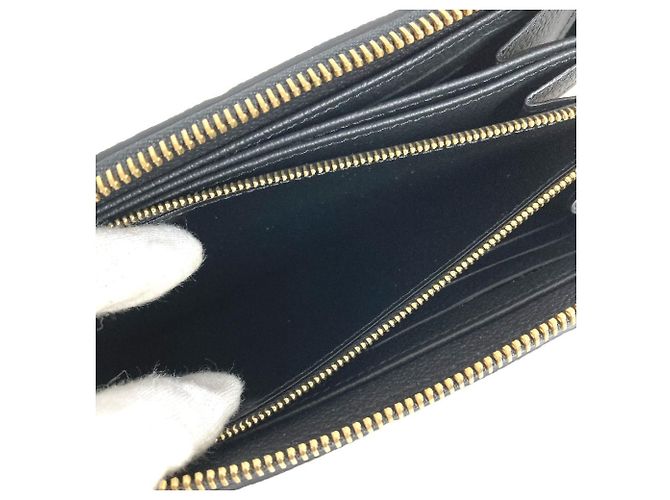 Louis Vuitton Monogram Empreinte Zippy Wallet Schwarz - Ansicht 3