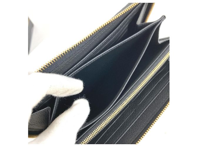 Louis Vuitton Monogram Empreinte Zippy Wallet Schwarz - Ansicht 7
