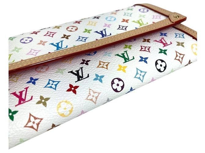 Louis Vuitton Monogram Multicolore Long Wallet White - view 6