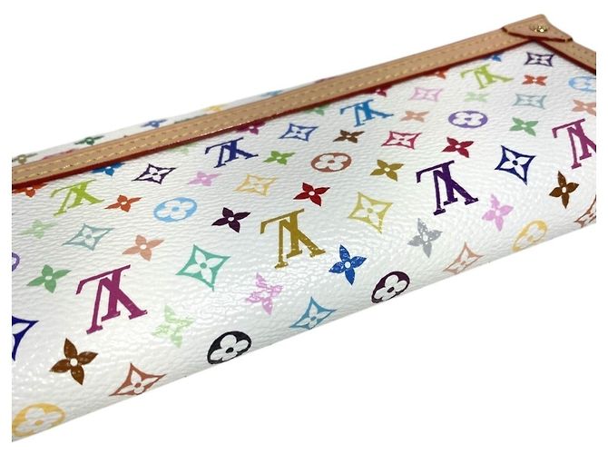 Louis Vuitton Monogram Multicolore Long Wallet White - view 8