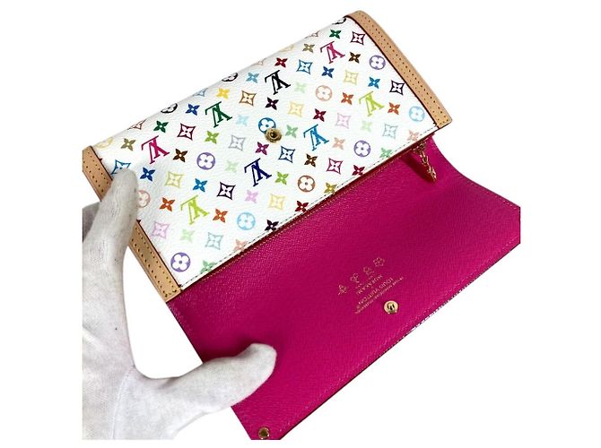 Louis Vuitton Monogram Multicolore Long Wallet White - view 9