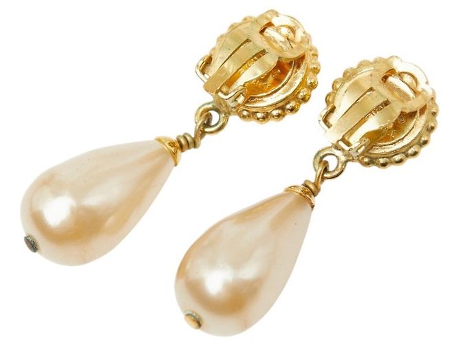 Orecchini Chanel Gold Plated Clover D'oro - vista 2
