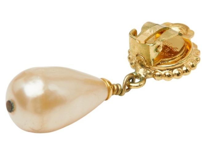 Orecchini Chanel Gold Plated Clover D'oro - vista 4