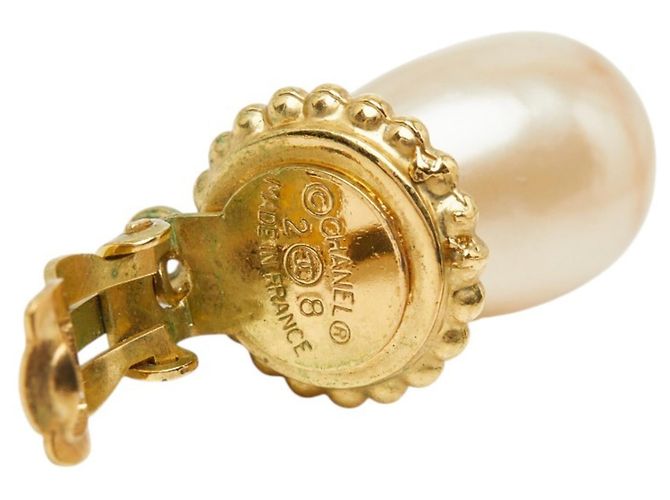 Orecchini Chanel Gold Plated Clover D'oro - vista 5