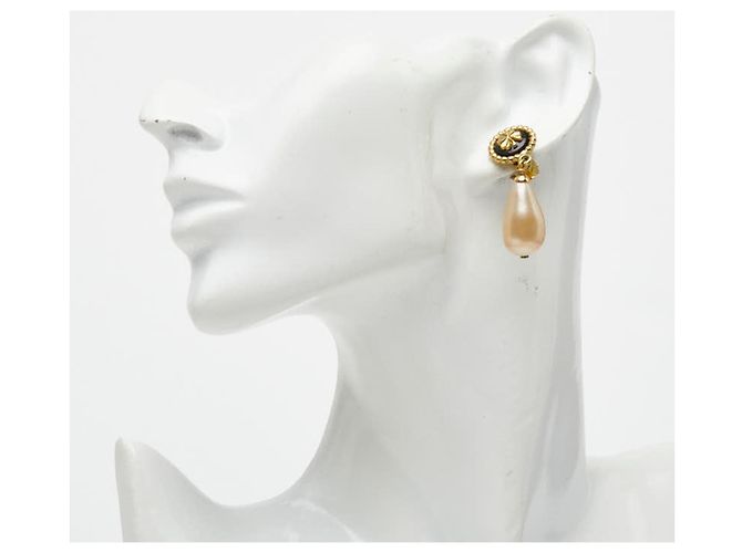 Orecchini Chanel Gold Plated Clover D'oro - vista 6