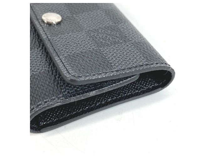 Louis Vuitton Damier Graphite Multicles 6 Key Case Preto - vista 2