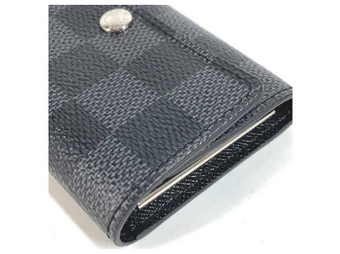 Louis Vuitton Damier Graphite Multicles 6 Key Case Preto - vista 4