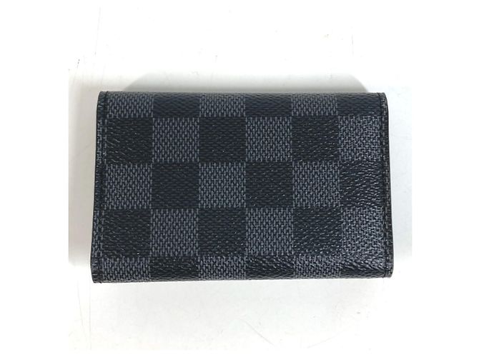 Louis Vuitton Damier Graphite Multicles 6 Key Case Preto - vista 6