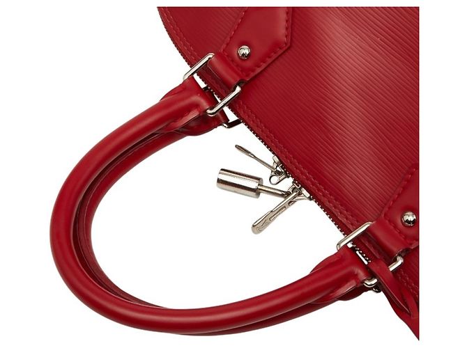Borsa Louis Vuitton Epi Alma GM Rosso - vista 8