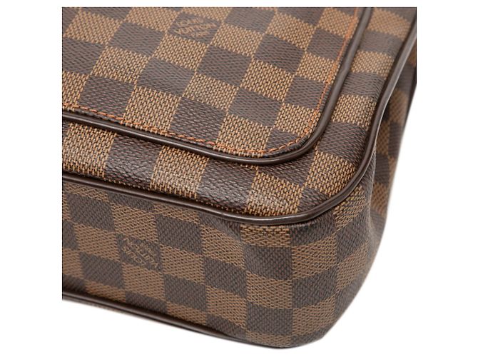 Borsa a tracolla Louis Vuitton Damier Aubagne Marrone - vista 4
