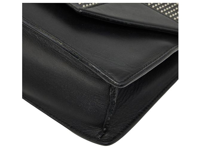 Borsa a Spalla Betty Studded Chain Saint Laurent Nero - vista 4