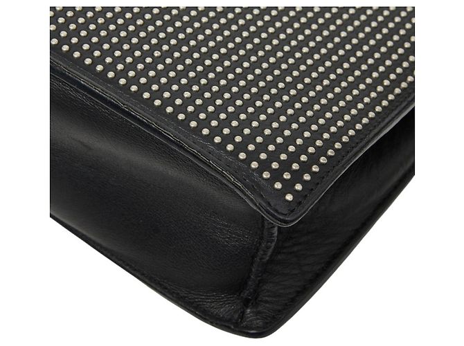 Borsa a Spalla Betty Studded Chain Saint Laurent Nero - vista 6