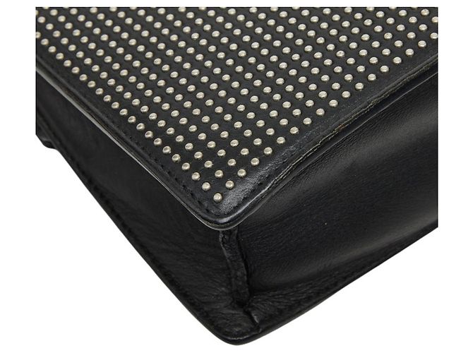 Borsa a Spalla Betty Studded Chain Saint Laurent Nero - vista 7