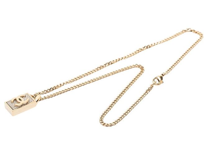 Collar Chanel Coco Mark Dorado - vista 3