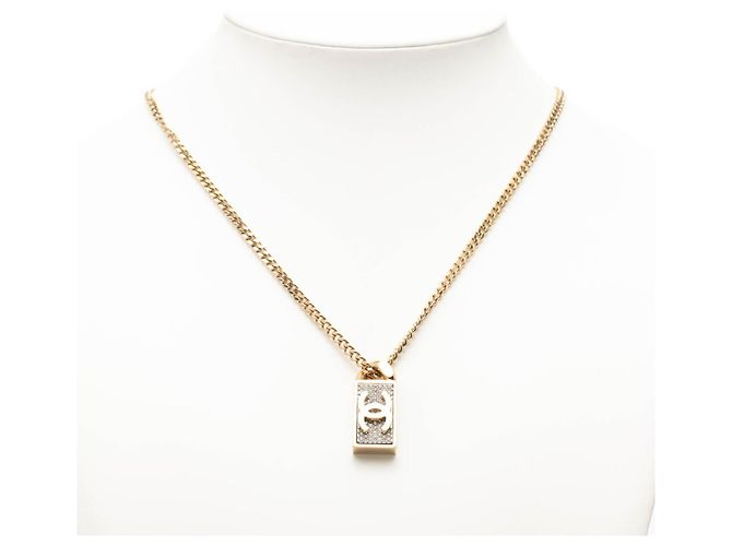 Collar Chanel Coco Mark Dorado - vista 6