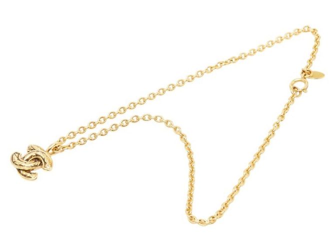 Collana con pendente Chanel Coco Mark Matelassé Chain D'oro - vista 4