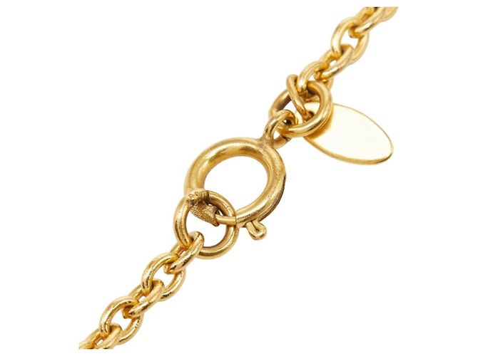 Collana con pendente Chanel Coco Mark Matelassé Chain D'oro - vista 5