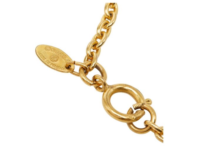 Collana con pendente Chanel Coco Mark Matelassé Chain D'oro - vista 6