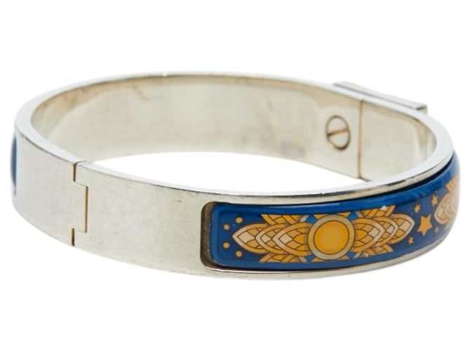 Hermès Bracciale Smalto PM Cloisonné Hermes Argento Giallo Blu navy - vista 2