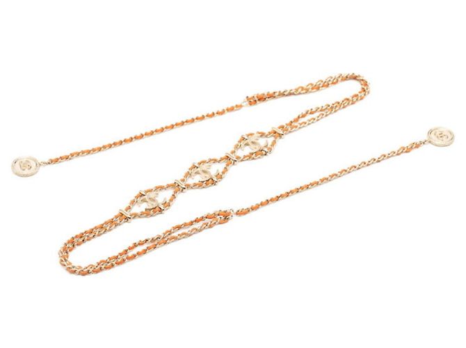Chanel Coco Mark Gliederkette Golden Orange - Ansicht 2