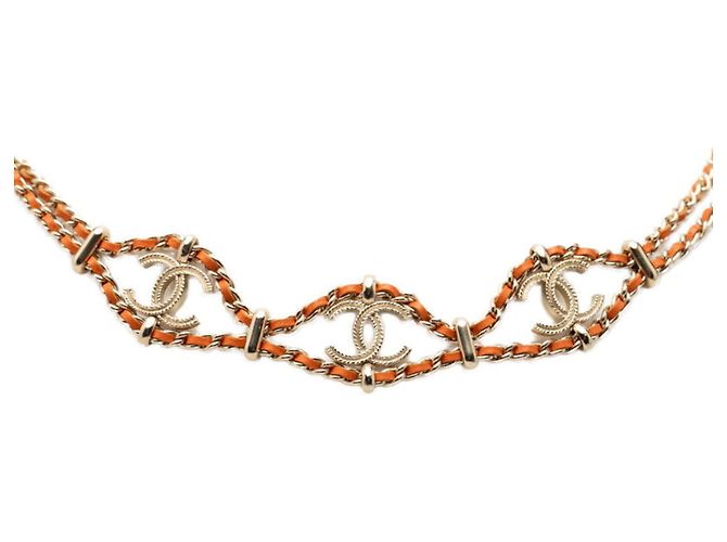 Chanel Coco Mark Gliederkette Golden Orange - Ansicht 3