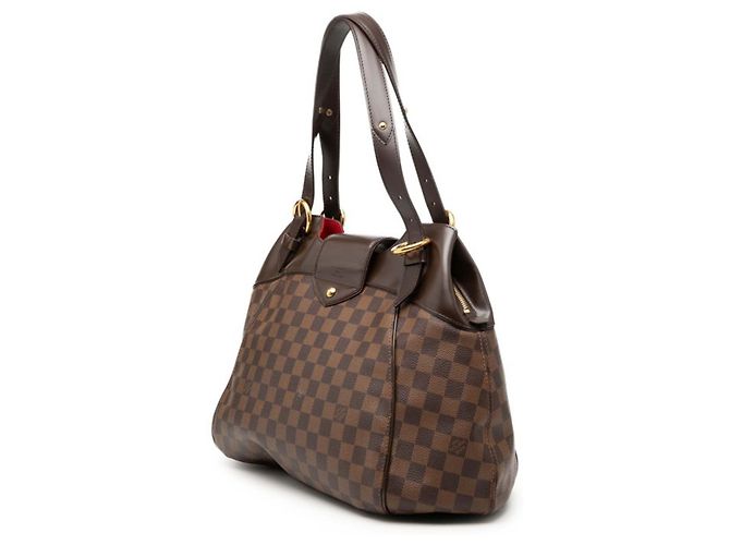 Borsa Tote Louis Vuitton Damier Sistina GM Marrone - vista 2