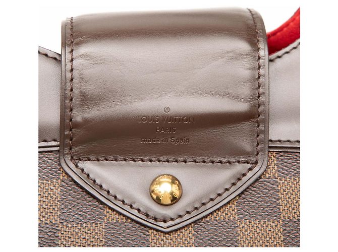 Borsa Tote Louis Vuitton Damier Sistina GM Marrone - vista 7