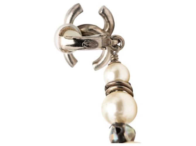 Orecchini Chanel Coco Mark 4-Strand Pearl Argento - vista 3
