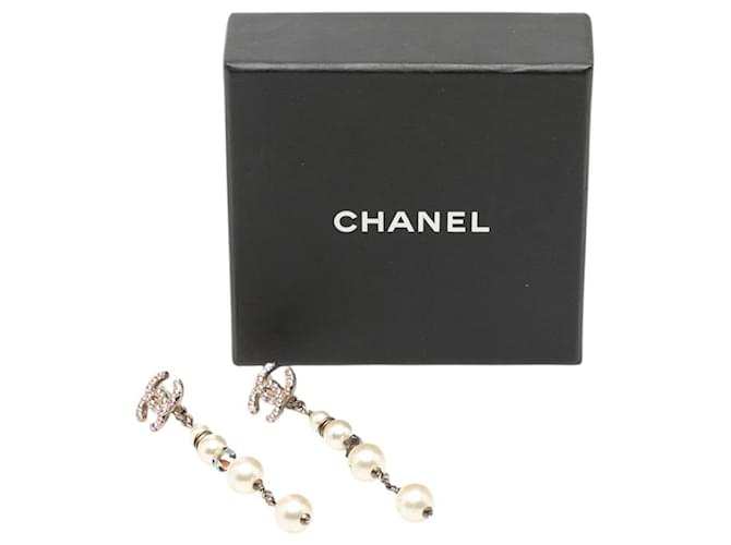 Orecchini Chanel Coco Mark 4-Strand Pearl Argento - vista 4