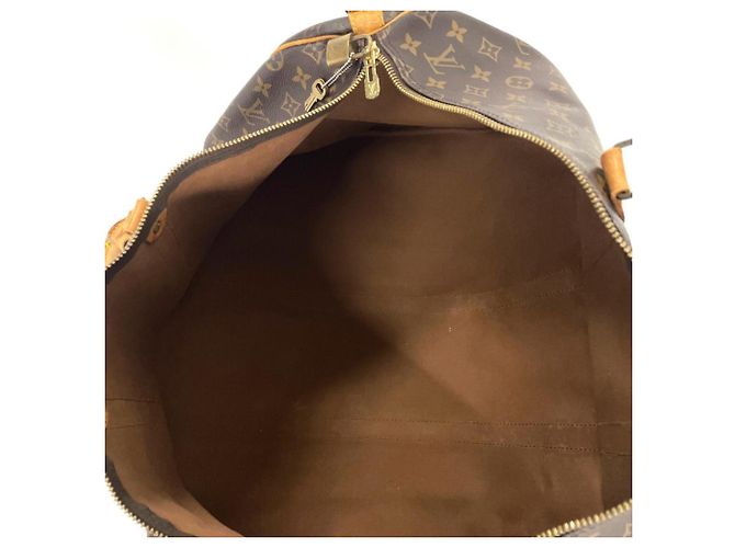 Borsa Boston Louis Vuitton Keepall 55 Bandoulière Marrone - vista 10
