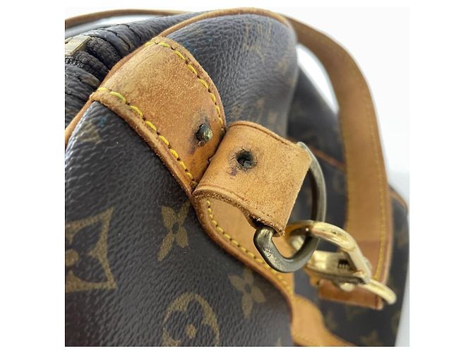 Borsa Boston Louis Vuitton Keepall 55 Bandoulière Marrone - vista 7