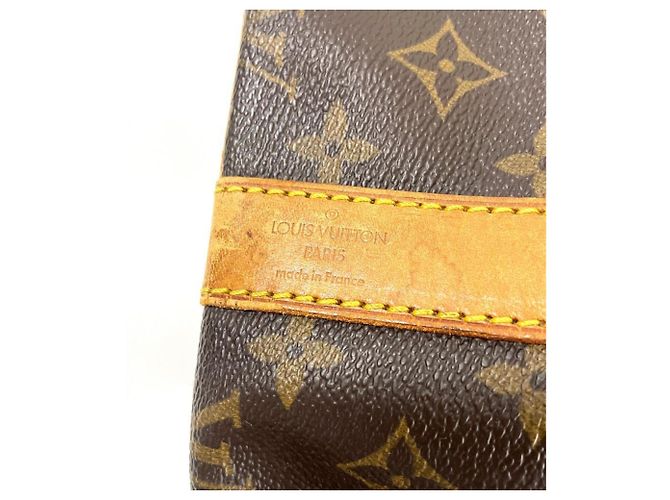 Borsa Boston Louis Vuitton Keepall 55 Bandoulière Marrone - vista 9