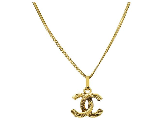 Collana con pendente a catena Chanel Coco Mark D'oro - vista 2