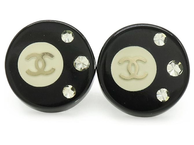 Chanel Coco Mark Ohrringe Schwarz - Ansicht 3