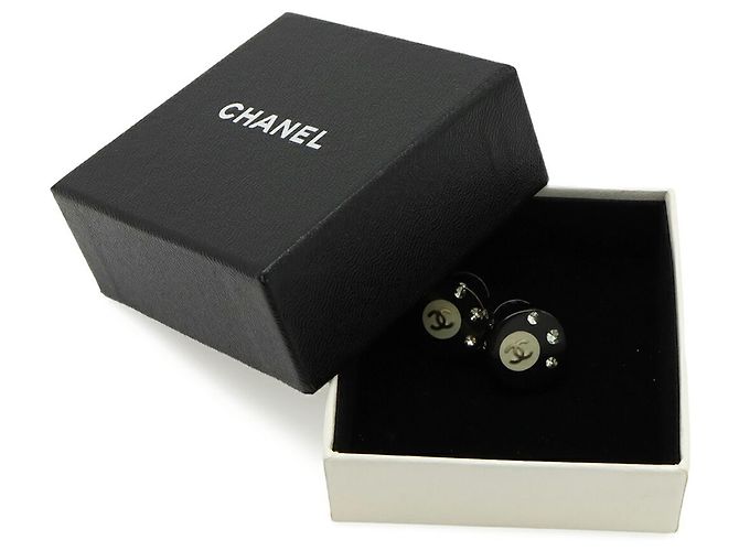 Chanel Coco Mark Ohrringe Schwarz - Ansicht 7