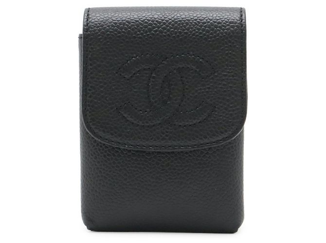 Portacigarette Chanel Coco Mark Nero - vista 2
