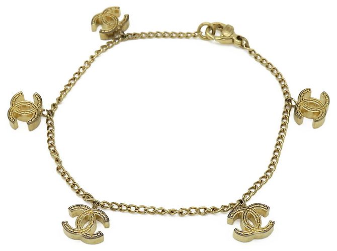 Bracciale a catena Chanel Matelassé Coco Mark D'oro - vista 2