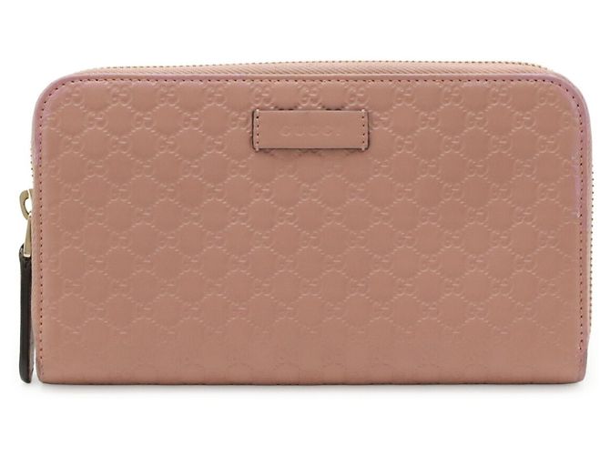 Cartera larga redonda Microguccissima GUCCI Rosa - vista 2