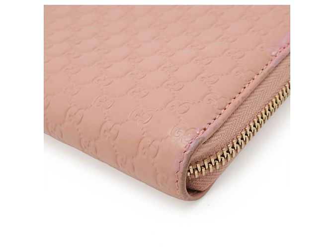 Cartera larga redonda Microguccissima GUCCI Rosa - vista 4