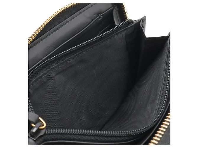 Cartera Gucci Sylvie Zip-Around Negro Roja Verde - vista 9