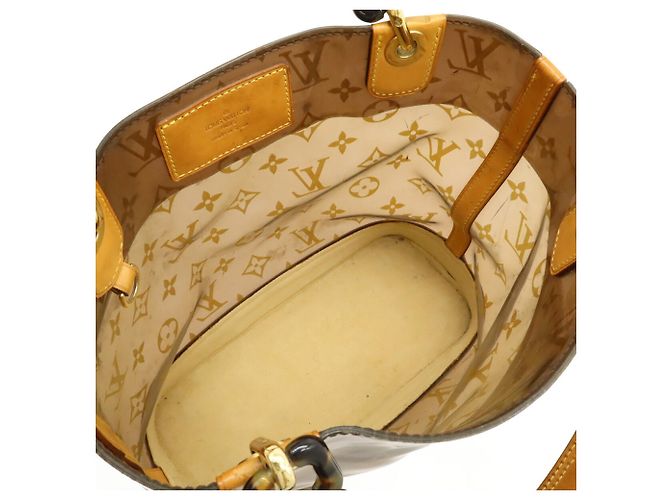 Borsa Tote Louis Vuitton Monogram Vinyl Cabas Ambre PM Marrone - vista 6