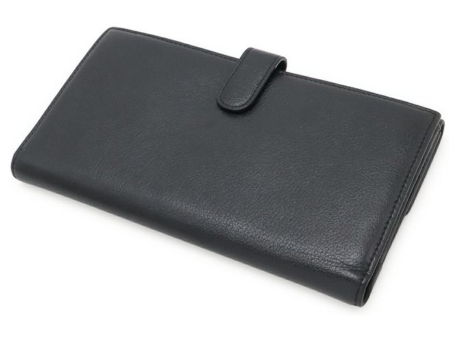Chanel Camellia Double Long Wallet Schwarz - Ansicht 3