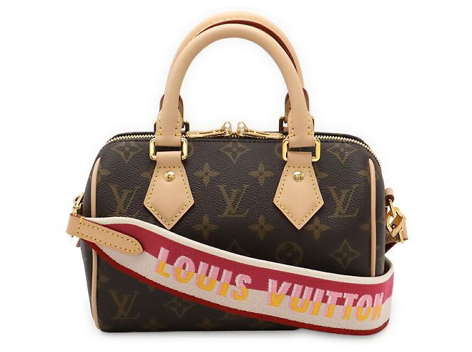 Borsa Louis Vuitton Monogram Speedy Bandoulière 20 Marrone Monogramma - vista 2
