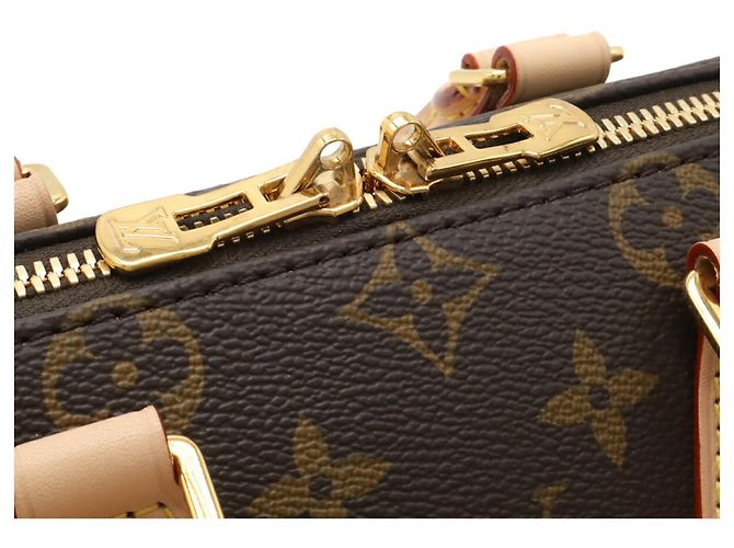 Borsa Louis Vuitton Monogram Speedy Bandoulière 20 Marrone Monogramma - vista 5