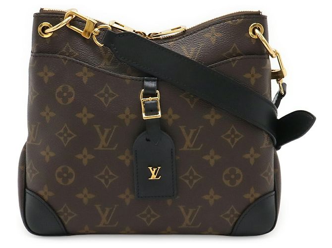 Borsa a Spalla Louis Vuitton Monogram Odeon NM PM Nero - vista 2