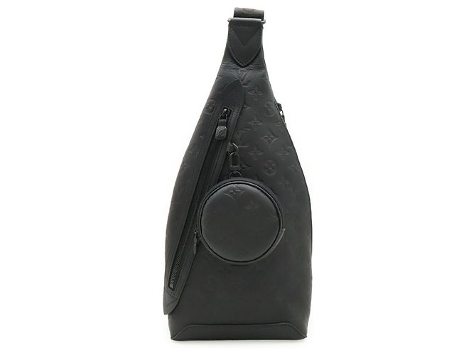 Borsa a tracolla Louis Vuitton Monogram Shadow Duo Sling Bag Nero - vista 2