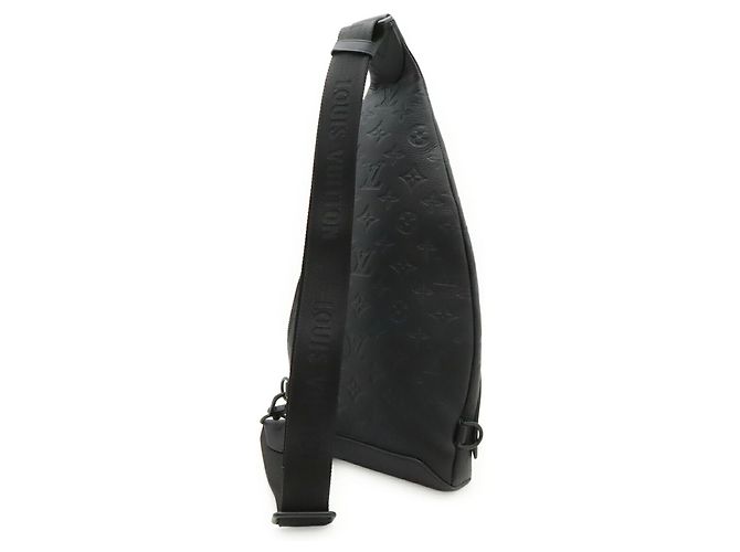 Borsa a tracolla Louis Vuitton Monogram Shadow Duo Sling Bag Nero - vista 3
