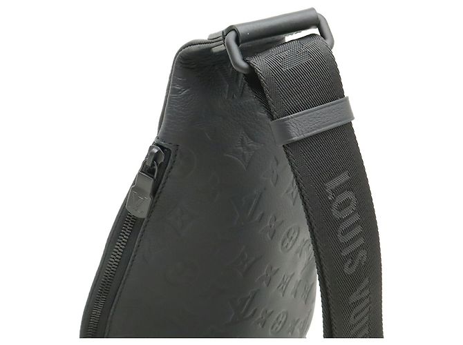 Borsa a tracolla Louis Vuitton Monogram Shadow Duo Sling Bag Nero - vista 5